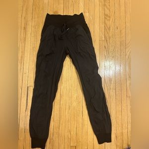 black lululemon dance studio joggers